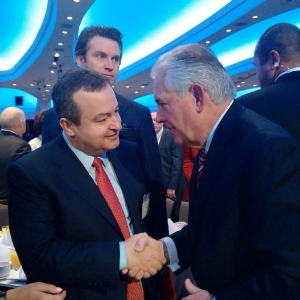 Minister Dacic with Rex Tillerson