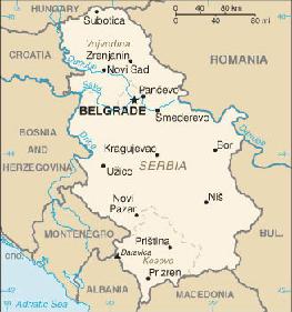 a) Location of the Vojvodina Province (Serbia) in Europe and (b)